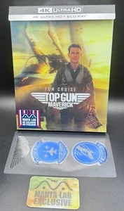 TOP GUN MAVERICK MANTA LAB DOUBLE LENTICULAR A 4K UHD BLURAY STEELBOOK *SEALED* - Picture 1 of 24