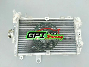 Alu Radiator + 7" FAN FOR Suzuki Burgman 650 AN650/AN650A/Z 2003-2017 2012 2013 - Picture 1 of 7