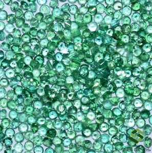 Natural Emerald Round Cut 1.30 mm Lot 50 Pcs Wholesale Lot Untreated Loose Gems - Picture 1 of 6