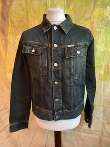 Calvin Klein Jeans blue 100% cotton Denim Jacket. UK women's size Large - Picture 1 of 10