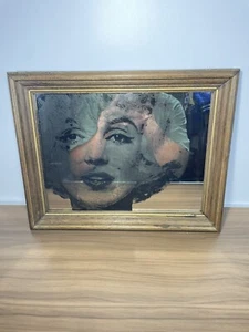 Vintage Marilyn Monroe 14” x 11”Wood Framed Mirror Rare Clean! - Picture 1 of 4