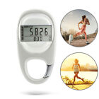 Walking Step Counter Carabiner Clip Clear Display Motion Time Tracker Portable