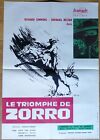 TRIOMPHE DE ZORRO richard simmons affiche cinema originale 80x60 R60s