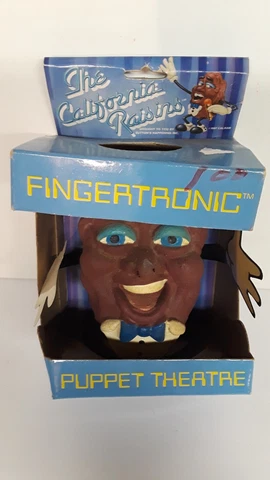 Vintage The California Raisins Fingertronic Puppet Theater Cover