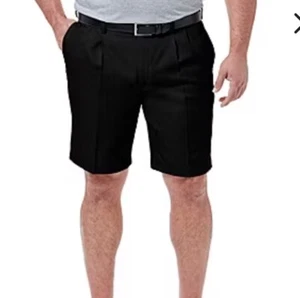 Haggar Big & Tall Cool 18® Pro Short Black Size 48W NWT MFRP $70 - Picture 1 of 3