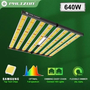 640W Spider Samsung LED Grow Light Dimmable Full Spectrum Indoor Grow Veg Flower - Bild 1 von 12