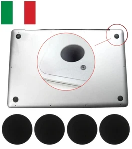 Set 4 Piedini Gommini Piedi Macbook Pro Retina 13"-15" A1398 A1425 A1502 NERI - Foto 1 di 6