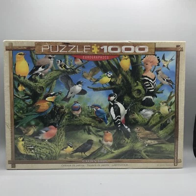 EuroGraphics Garden Birds by Joahn Francis 1000 Piece Puzzle NEW SEALED - SF2-4 - Image 1 of 4