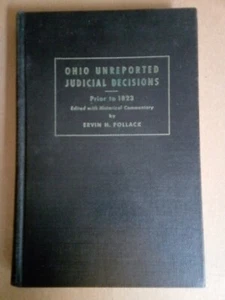 Ohio Unreported Judicial Decisions Prior To 1823 Ervin Pollack - Picture 1 of 2
