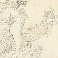 Aeschylus Aphrodite Venus Love & Harmony John Flaxman - Lithography Xixth