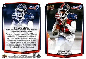 TREVON DIGGS 2015 equipo de cubierta superior EE. UU. novato #47 - Imagen 1 de 1