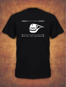 40 Aniversario KRAFTWERK TRANS EUROPE EXPRESS RETRO Camiseta Negra - Imagen 1 de 1