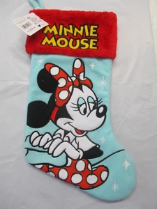 MEDIAS GRANDES DE NAVIDAD MINNIE MOUSE DISNEY 100 RETRO REIMAGINADAS NUEVAS AZULES - Imagen 1 de 3