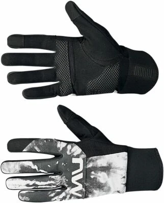 Northwave Fast Gel Refelex Winter Fahrrad Handschuhe schwarz/reflective 2024