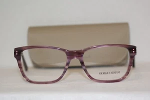 New Giorgio Armani 7049 Striped Cranberry 5290 53-16-140 With Original Case! - Picture 1 of 5