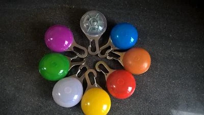 Light up LED tag for dogs, kids, bags, night, clip on, multi flashing modes - Image 1 of 4