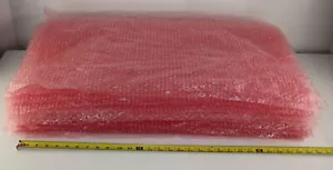 Lot of 50 Sheets 30"x16" 3/16" Recycled Small Pink Bubble Padding Wrap 125' x16" - Picture 1 of 3