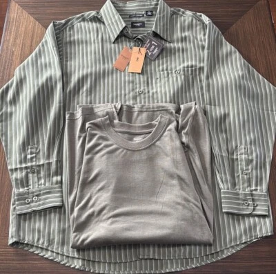 NUEVO Combo Haggar Luxury Microfibra Hombre Tejido y Camiseta Verde Talla XXL. Foto 1 de 4
