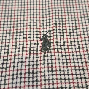 Polo Ralph Lauren kariertes geknöpftes Herrenhemd rot weiß dunkelgrün 3XLT - Bild 1 von 7