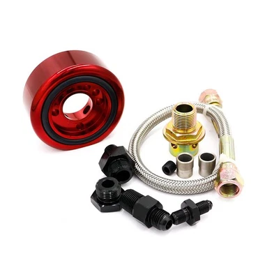 VTEC Head Conversion Kit For LS B18 B20 Aluminum Adapter Plate Sandwich Set Red - Image 1 of 4