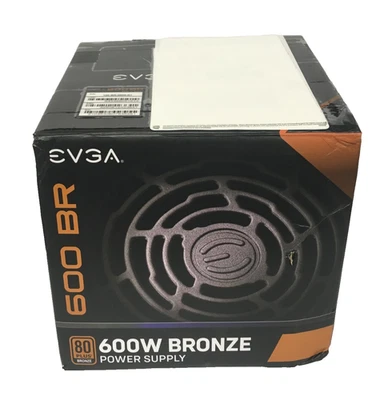 EVGA 600  Power Supply BR 600W Bronze Certified 100-BR-0600-K1 FOR PARTS - Image 1 of 4