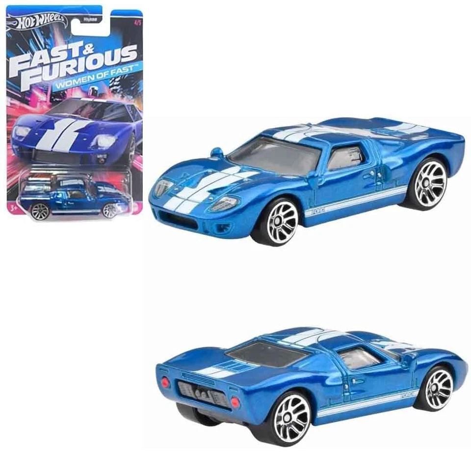 FAST FURIOUS 1:64 Modello Auto 7cm FORD GT40 Serie WOMEN Hot Wheels HRW39 - Immagine 1 di 1