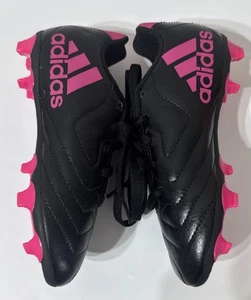 Adidas Goletto 698007 Zapatos Botines de Fútbol Negro Rosa Niños Talla 11 NUEVO Sin Etiquetas - Imagen 1 de 8
