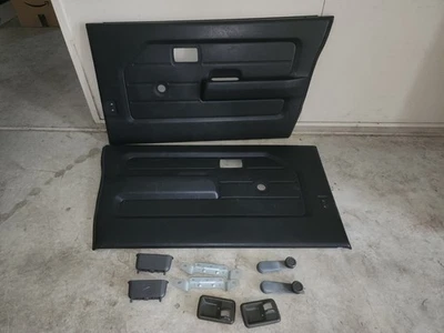 JDM  JA11 JA22 SUZUKI SIERRA JIMNY PLASTIC DOOR PANELS DARK GRAY OEM - Image 1 of 4