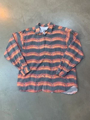 Camisa gráfica masculina manga longa vintage Replay Itália XL - estampa de estrela dos anos 90 - Imagem 1 de 4