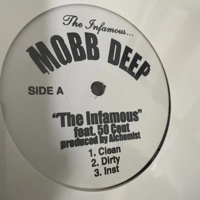 Mobb Deep 50 Cent The Infamous b/w If U A Shooter 12” White Label Record Vinyl - Image 1 of 2