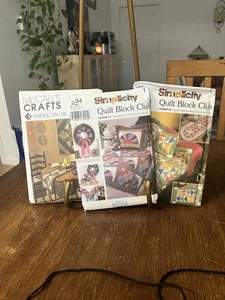 Lot of 3 Vintage Quilt Patterns Simplicity 9234 & 9451 Block Club McCall’s 8209 - Picture 1 of 4