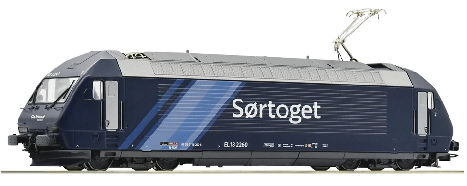 H0, DC, DCC Sound, Roco 70674, El 18 2260 Go Ahead Norge, New - Image 1 of 1