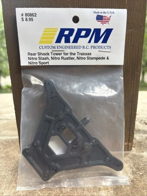 RPM 80862 Rear Shock Tower for Traxxas Nitro Slash/Rustler/Stampede/Sport NIP - Image 1 of 3