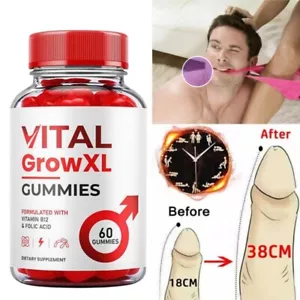 (1 Pack) Vital Grow XL Gummies for Men – VitalGrowXL Maximum PerformanceUU - Picture 1 of 9