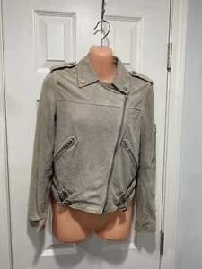 ALLSAINTS Latham Suede Biker Jacket - Picture 1 of 13