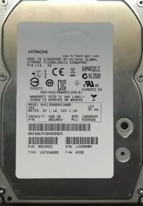 Hitachi Ultrastar 600GB 6Gbps 15KRPM 3.5" SAS Hard Drive HUS156060VLS600 EU - Picture 1 of 1