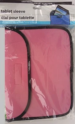 NEOPRENE SLEEVES Tablets Notepads iPads eReader to10" SELECT Black,Green or Pink - Image 1 of 4