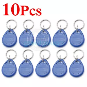 RFID ID/EM Proximity Token Key Tag Keyfobs 125Khz 4100 ID key fobs 10 Pcs Blue - Picture 1 of 1