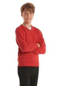 Uneek Childrens V Neck Sweatshirt UC206 - Picture 1 of 19
