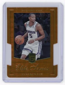 2023-24 Donruss Elite #19 De'Aaron Fox naranja troquelado - Imagen 1 de 2