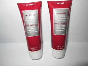 2X Korres Wild Rose Advanced Brightening Sleeping Facials .68 oz Each Sealed - Picture 1 of 2