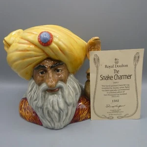 Royal Doulton Charakter Krug D6912 The Snake Charmer Top Zustand + COA - Bild 1 von 8