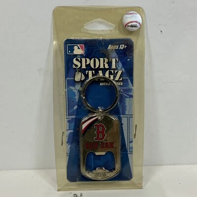 Boston Red Sox MLB Bottle Opener Key Chain World Series Playoffs Penant         - Image 1 of 2