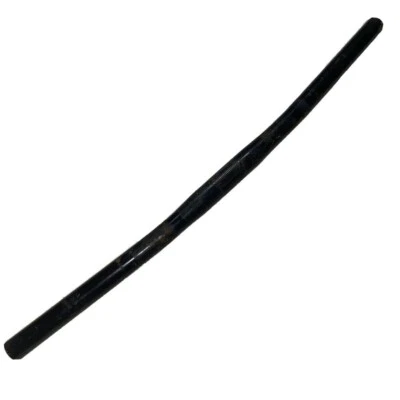 Manillar de bicicleta barra plana MTB 25,4x560 mm 6° acero negro 665200 envío gratuito a EE. UU. Foto 1 de 4