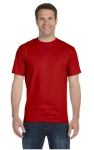 Hanes Mens Tall T-Shirt Short Sleeves Beefy Tall 6.1 oz Heavy Tee LT-4XLT 518T - Picture 1 of 21