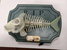1999 Big Mouth Billy Bones Bad to the Bone Singing Fish Skeleton Tested *Read*