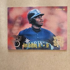Ken Griffey Jr 1995 Fleer Baseball All Star Insert Card With Tony Gwynn