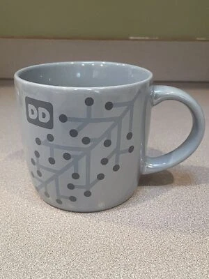 2014 Light Gray Dunkin' Donuts Pearlescent Luster Snowflake Holiday Coffee Mug - Image 1 of 4
