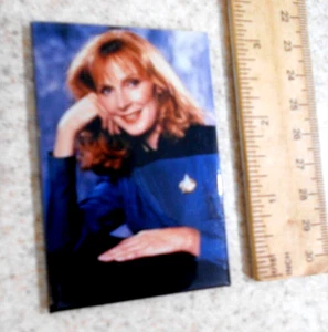 Vtg Star Trek The Next Generation Dr. Beverly Crusher Gates McFadden 1992 Magnet - Picture 1 of 3