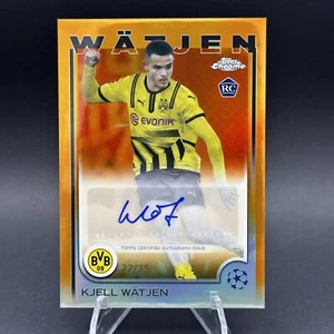 24-25 Topps Chrome UCC  - Kjell Watjen - RC Auto Orange /25 - Borussia Dortmund - Picture 1 of 2